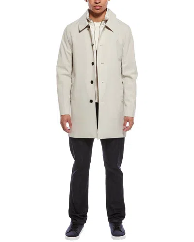 Reiss Perrie Overcoat In Neutral