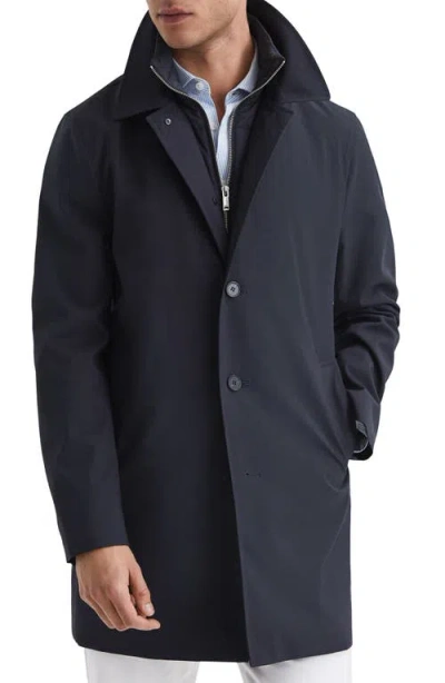 Reiss Perrin Removable Bib Mackintosh In Blue