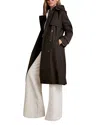 Reiss Petite Azura Trench Coat In Black