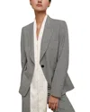 Reiss Petite Brooklyn Check Blazer In Gray