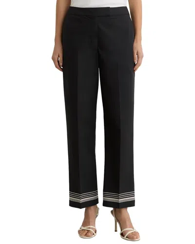 Reiss Petite Cat Trouser In Black/ivory