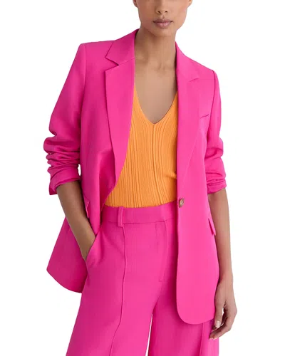Reiss Petite Charli Blazer In Pink