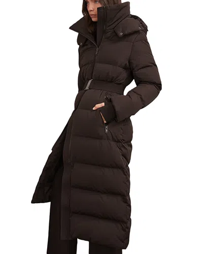 Reiss Petite Colette Puffer Coat In Brown