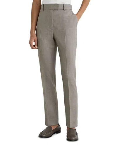 Reiss Petite Darcy Wool Blend Slim Leg Pants In Gray
