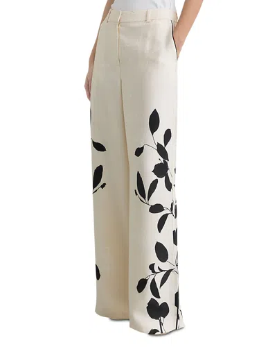 Reiss Petite Delilah Printed Wide Leg Pants In Multi