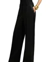 Reiss Black Petite Atelier Wide-leg Tuxedo Trousers In Black