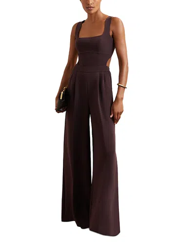 REISS PETITE DION WIDE LEG JUMPSUIT