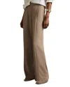 Reiss Petite Eden Wide Leg Pants In Neutral
