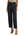 Reiss Navy Petite Tapered Belted Trousers In Navy