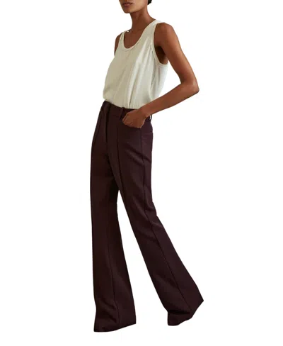 Reiss Petite Gabi Flared Mid-rise Pants In Multi