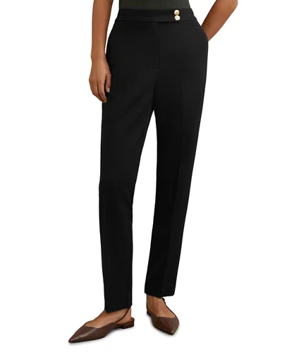 Reiss Petite Gabriel Tapered Pants In Black