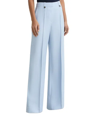 Reiss Petite Magda Wide Leg Suit Trousers In Blue