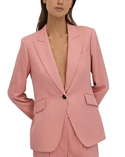 Reiss Petite Millie Tailored Blazer In Pink