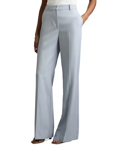 Reiss Petite Millie Wide Leg Pants In Blue