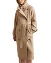 Reiss Prim Wool Blend Coat In Neutral