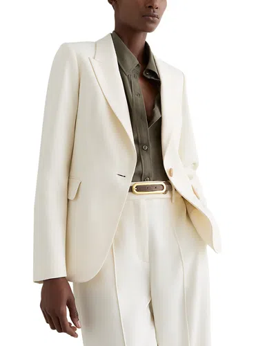 Reiss Petite Tailored Blazer In Neutral