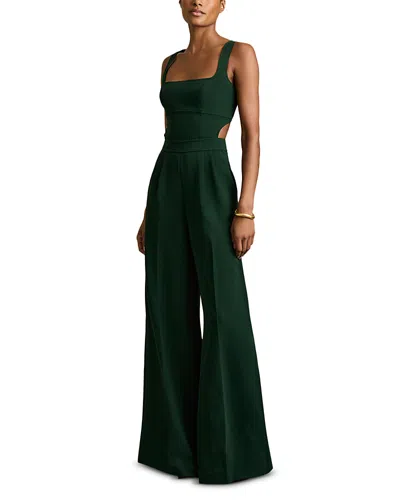 Reiss Petite Wide Leg Occasion Jumpsuit In Black