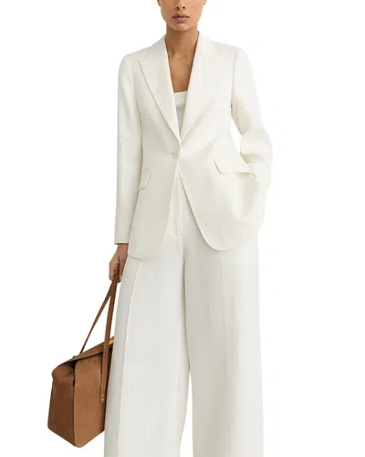 Reiss Petites Alyx Suit Jacket In White