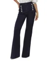 Reiss Petites Athena Flared Leg Jeans In Dark Blue In Blue