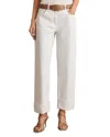 Reiss Petites Belinda High Rise Straight Jeans In White