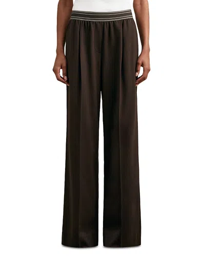 REISS PETITES CAMELIA WIDE LEG PANTS