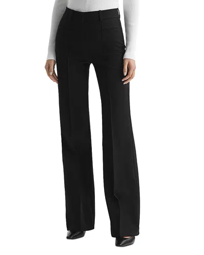 Reiss Petites Claude Flare Leg Pants In Black