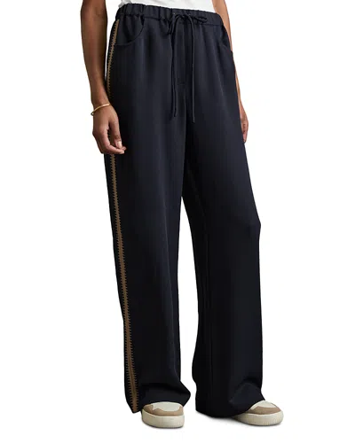 REISS PETITES CRAFTED WIDE LEG PANTS
