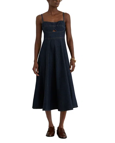 Reiss Petites Emma Denim Dress In Blue