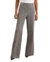 Reiss Petites Evie Flared Pants In Gray