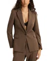 Reiss Petites Gabi Blazer In Brown