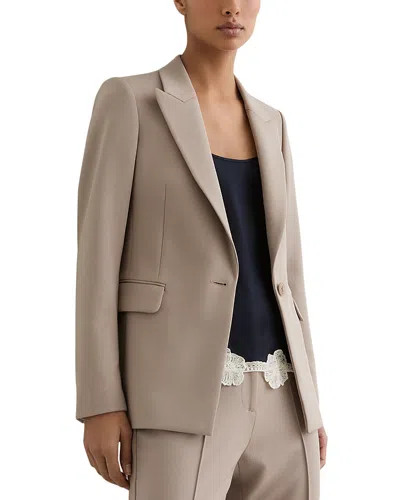 Reiss Petites Gabi Suit Blazer In Neutral