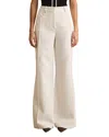 Reiss Petites Heather Wide Leg Palazzo Pants In Ivory