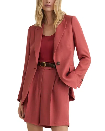 Reiss Petites Jules Blazer In Burgundy