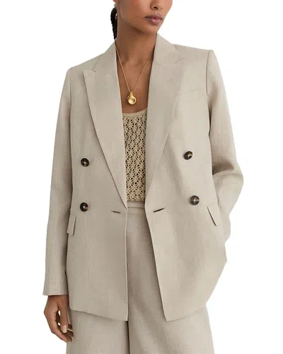 Reiss Petites Kit Linen Blazer In Multi