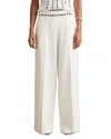 Reiss Womens Fawn Wide-leg Linen Trousers White In White