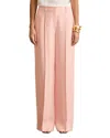 Reiss Womens Pink Billie Double-pleat Wide-leg Woven Trousers In Pink