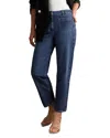 Reiss Petites Marcie Straight Jeans In Mid Blue In Blue