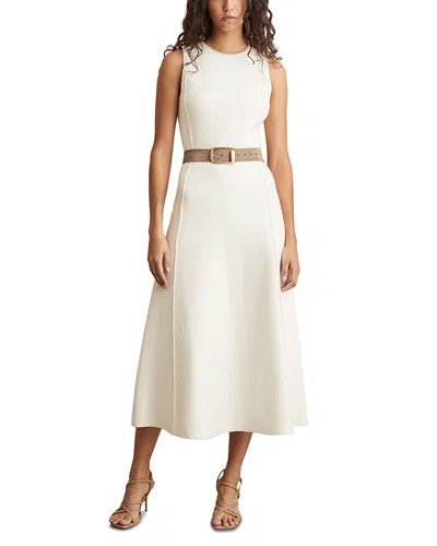 Reiss Petites Nilo Seam Detail Knit Dress In Ivory