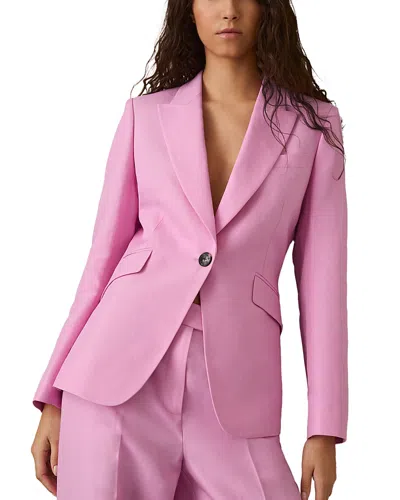 Reiss Petites Raine Blazer In Pink
