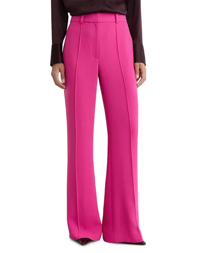 Reiss Petites Skye Flare Pants In Pink
