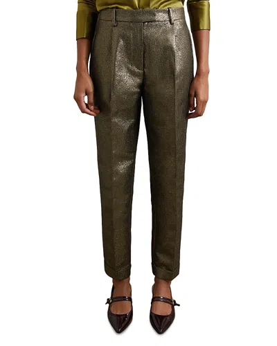REISS PETITES SPARKLE TAPERED PANTS