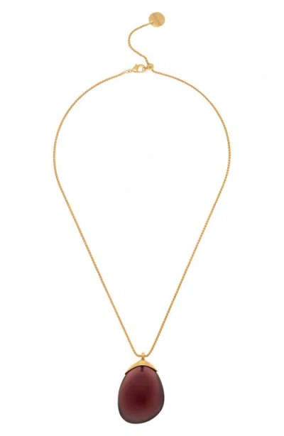 Reiss Pia Pendant Necklace In Gold