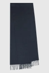 REISS PICTON - AIRFORCE BLUE CASHMERE BLEND SCARF,