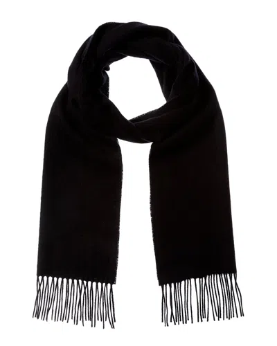 Reiss Mens Charcoal Picton Cashmere And Wool-blend Scarf In Black