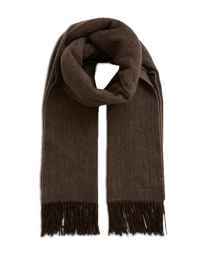 Reiss Picton Wool Scarf In Brown