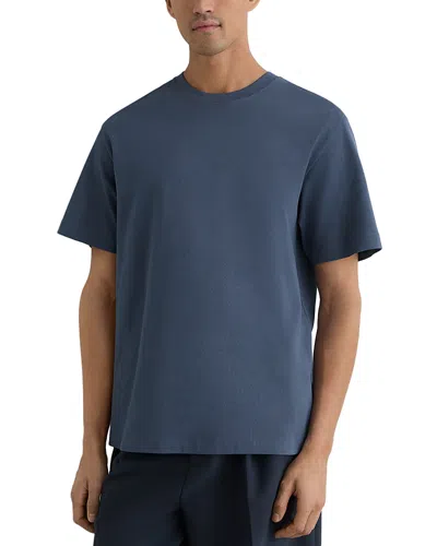 Reiss Pigment Dyed Airforce T-shirt In Blue