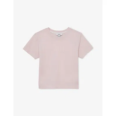 Reiss Kids' Pink Belle Short-sleeves Cotton T-shirt