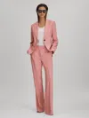 Reiss Pink Flared Suit Trousers