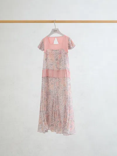 Reiss Kids' Pink 9-13 Yrs Floral-print Pleated Jumpsuit