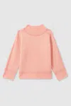 Reiss Pink Geo 13-14 Yrs Wool-blend Contrast Jumper